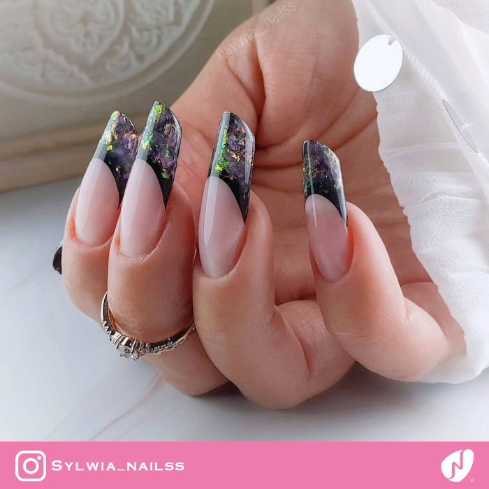Galaxy French Tips