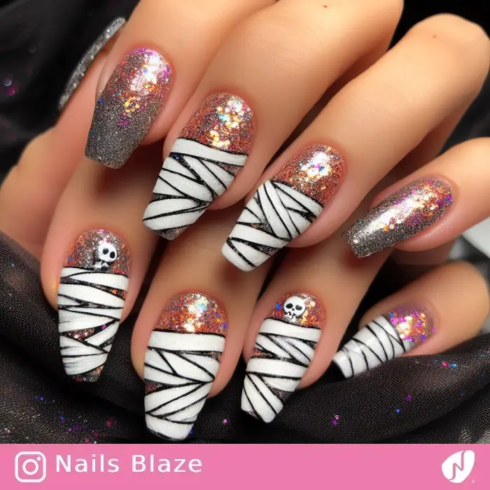 Mummy Nails | Halloween NB632