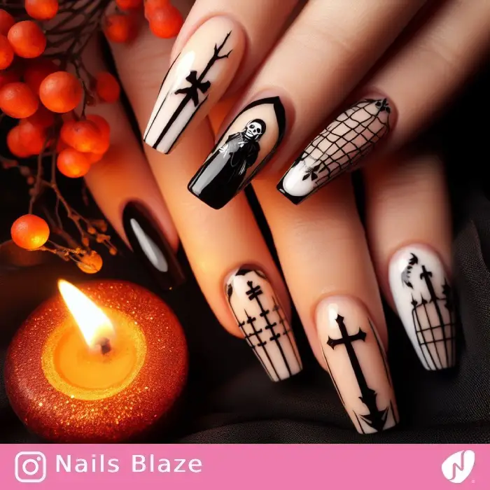 Dead Body in Coffin Nails | Halloween - NB651