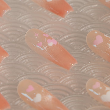 Pink bubble Press on Nail
