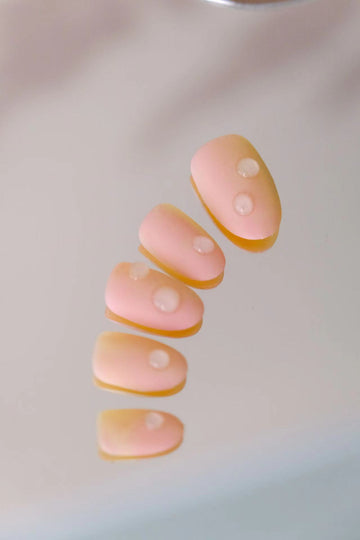 Dewy Cheeks| Handmade  Matter Nude Pink 3D Press On Nails
